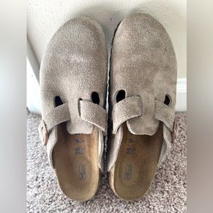 Birkenstock Women's Boston Suede Soft Footbed Clogs